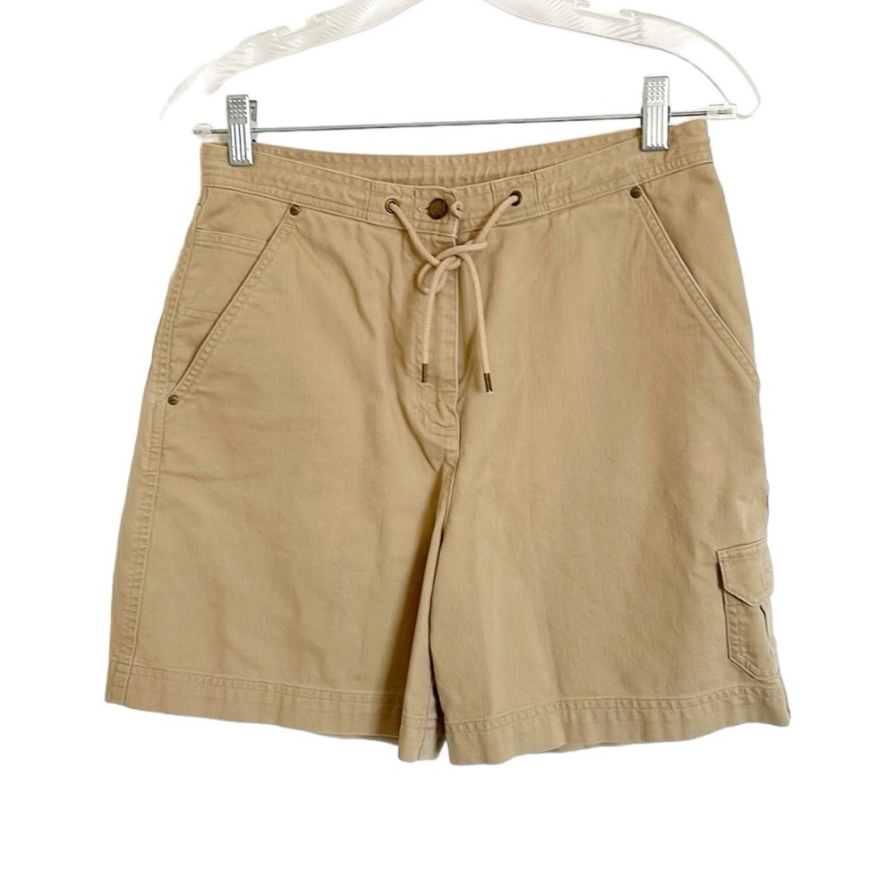 Lauren Ralph Lauren Tan Khaki Y2K Cargo Outdoor Utility Shorts size 6P